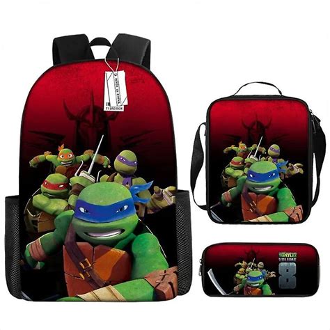 Nueva Mochila De Hombros De Dibujos Animados De Las Tortugas Ninja