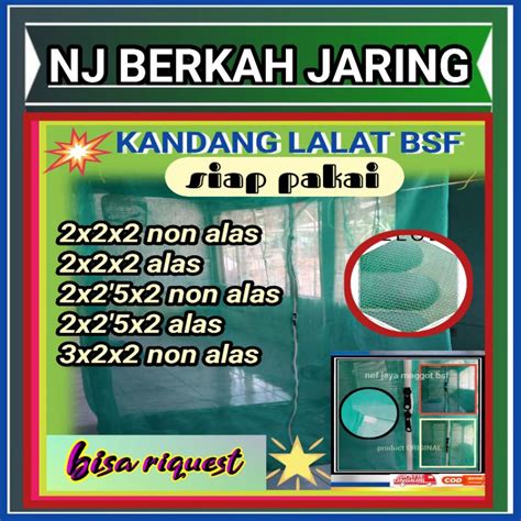 Jual Kandang Lalat Bsf Kandang Maggot Bsf Berbagai Ukuran Siap Pakai