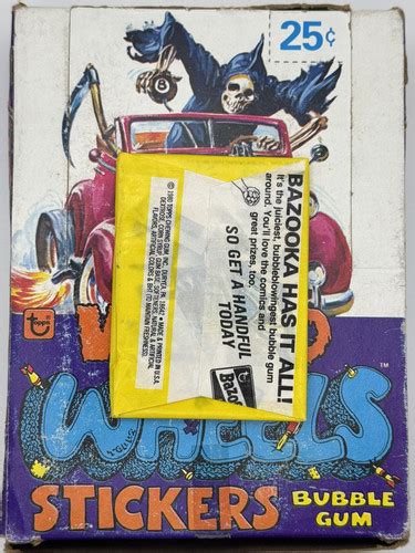 Topps Weird Wheels Stickers Wax Pack Unopened Sealed Pack