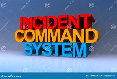 incident command system  blue stock illustration illustration