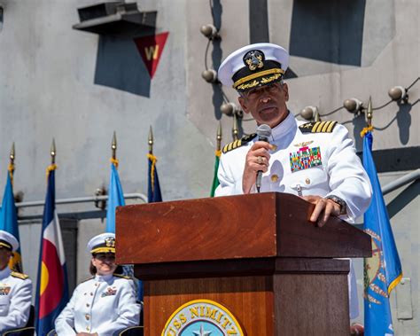 DVIDS - News - USS Nimitz (CVN 68) Holds Change of Command