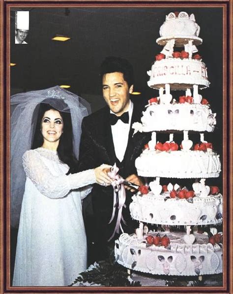 Elvis Presley And Priscilla Beaulieu Wedding Cake Koninklijke Huwelijken Bruidsparen Huwelijk