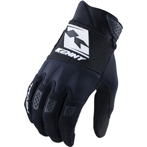 Gants Cross TRACK KENNY Noir Blanc MOTO AXXE FR Gants Cross