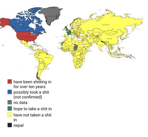 Map Of Places I Have Taken A Shit Rmaps