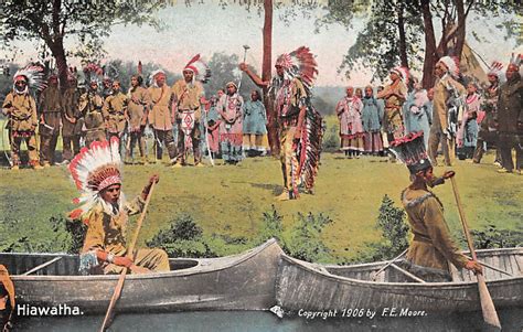 Usa Indianen Indians Hiawatha 1906 Fantasie Kind Noord Amerika Hc35895