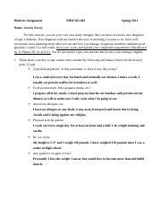 Diabetes Assignment Docx Diabetes Assignment Nhm Spring