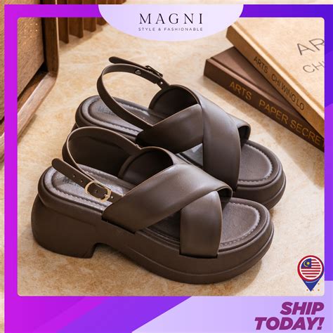 READY STOCK Magni Thick Women S Sandal Kasut Wanita Casual Wedges WG275