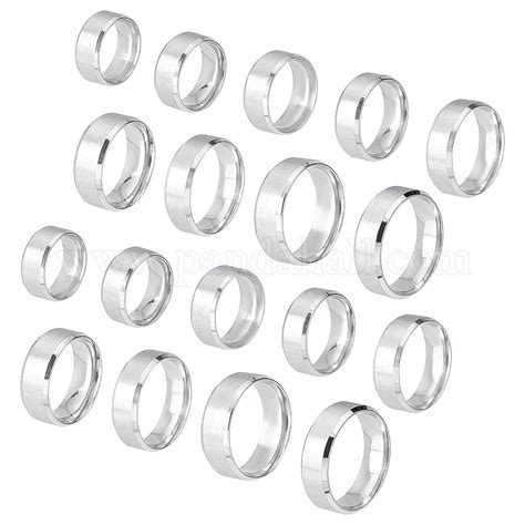 Wholesale Unicraftale Pcs Stainless Steel Plain Band Ring Sizes