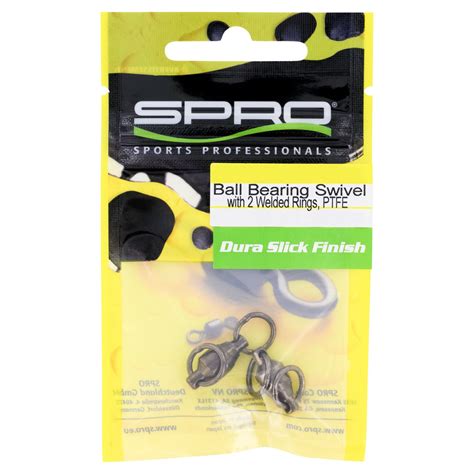 Spro Dura Slick Finish Ball Bearing Welded Ring Swivels Melton Tackle