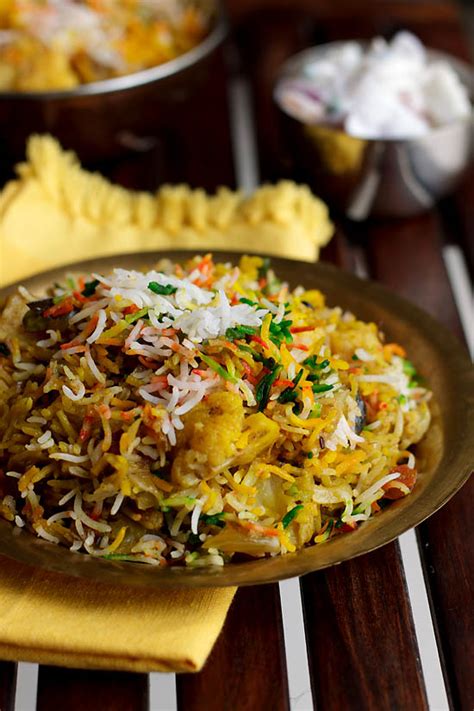 Hyderabadi Vegetable Biryani Recipe How To Make Vegetable Biryani