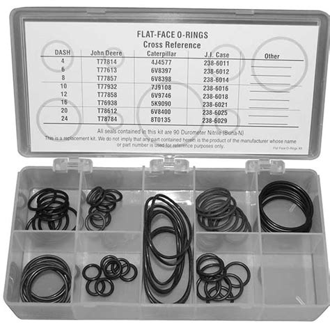 Flat Face O Rings Ork Nbr Seal Kit O Rings Assortment O Ring Kits