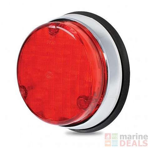 Buy Hella Marine 110mm Round LED Stop Rear Position Lamp Chrome Base