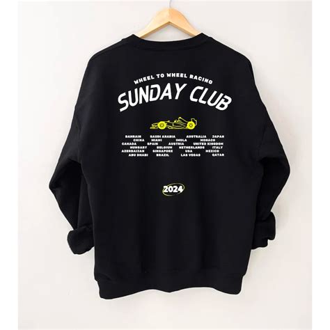 Formula 1 2024 Circuits Sunday Club Sweatshirt Formula One Sweatshirt