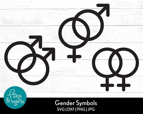 Gender Symbols Male Female Male Male Female Female Symbol Svg Png  Eps Dxf Cut Files For