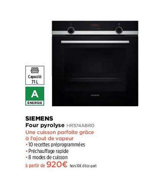 Promo Four Pyrolyse Siemens Chez Pulsat Icatalogue Fr