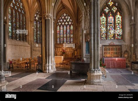 Interior view of wells cathedral Stock Photo - Alamy