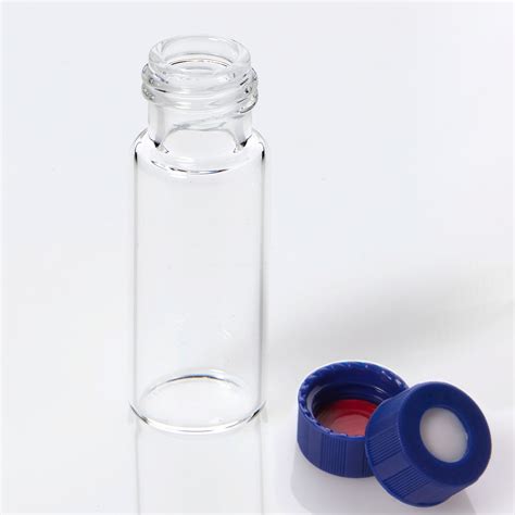 Vial Kit 2ml Clear Glass Vial 9 425 Blue Polypropylene Screw Cap With
