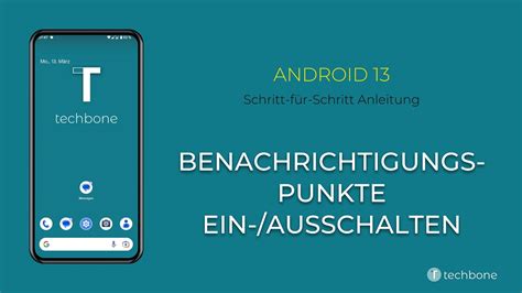 Benachrichtigungspunkte Ein Ausschalten Android 13 YouTube