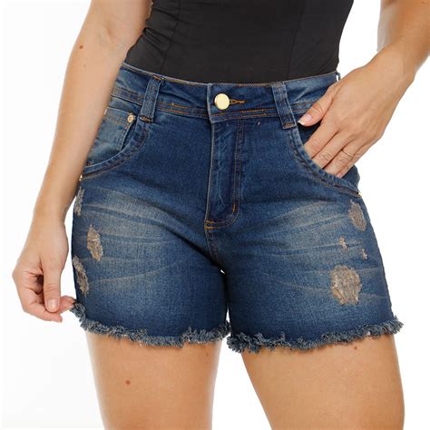 Short Curto Feminino Cintura Alta Vários Modelos ubicaciondepersonas