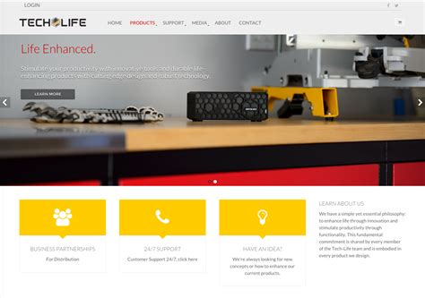 Tech-Life Website & Graphic Design Showcase - KCOMM