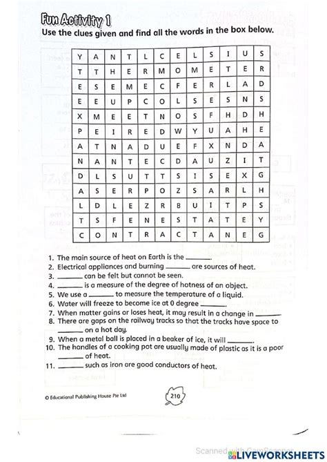 Heat And Temperature Worksheet