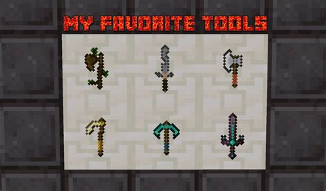 Better vanilla tools and swords | animated vanilla textures Minecraft ...