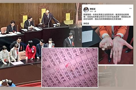 團進團出失敗？立院龍頭第一輪選舉白營陳昭姿「沾染印泥變無效票」黃珊珊僅得七票喊「小疏失」：不會黨紀處分 放言fount Media