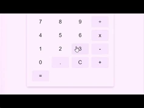 How To Build A Calculator App Using Html Css And Java Script Youtube