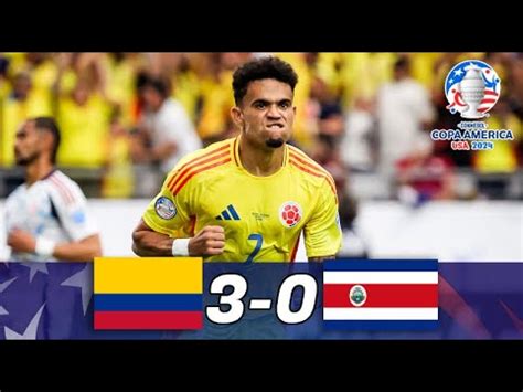 Colombia Golea A Costa Rica Clasifica A Cuartos De Final