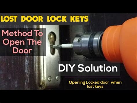 How To Open Locked Door When Lost Keys Diy Solution Youtube