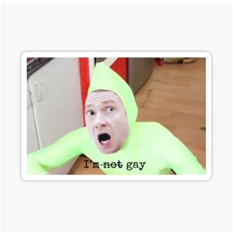 John Watson I Am Not Gay Meme Sticker For Sale By TWFrogz Redbubble