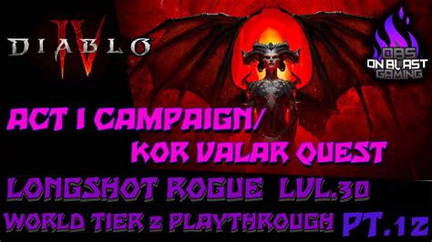 Diablo Act I Kor Valar Quest Wt Rogue Lvl On Xbox