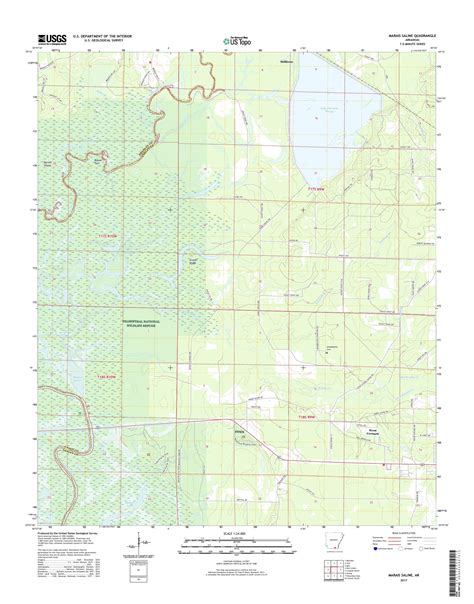 Mytopo Marais Saline Arkansas Usgs Quad Topo Map