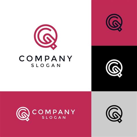 Premium Vector Memorable And Modern Initial Letter Gq Or Qg Monogram Logo