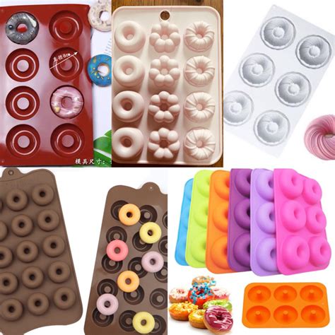 Silicone Doughnut Molder 6 Hole Donut Mold Oven Safe Baking Tools Mini