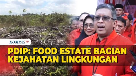 Sekjen PDIP Hasto Kristiyanto Sebut Food Estate Bagian Dari Kejahatan