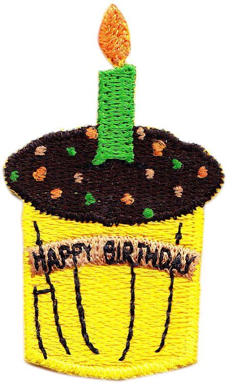 Bday Cake Patch Custom Patches Embroidered Patches Patches