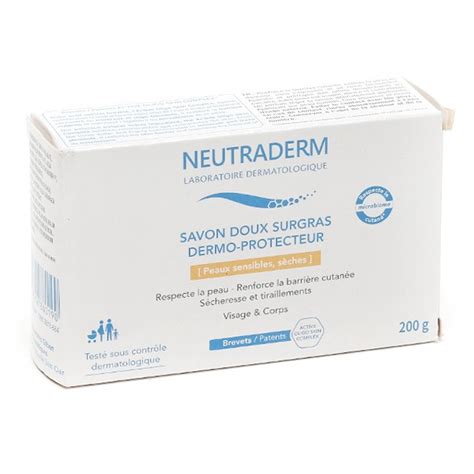 Neutraderm Savon Doux Surgras Dermo Protecteur Visage Et Corps