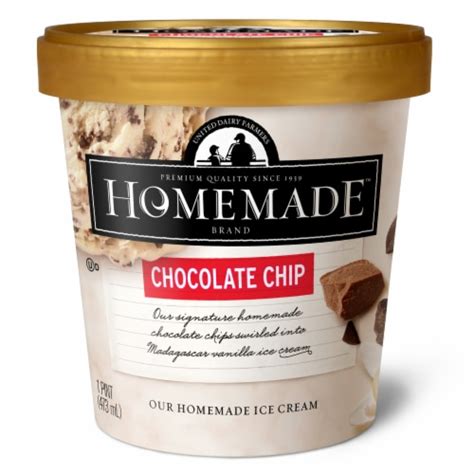 Homemade Brand Chocolate Chip Ice Cream Tub 16 Oz QFC