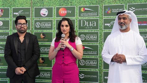 Indian Tennis Icon Sania Mirza Launches Dubai Open For Tennis Academies Tournament News