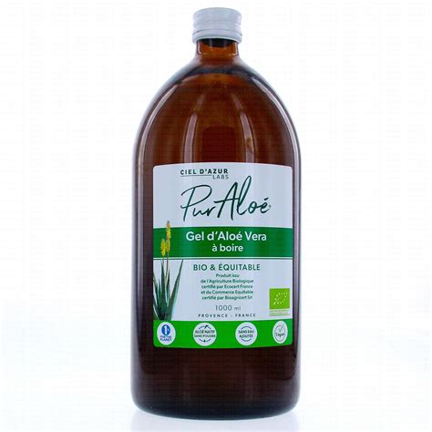 PUR ALOE Gel d aloé vera à boire bio 1000ml Parapharmacie Prado Mermoz