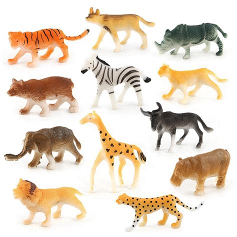 Buy KASTWAVE Safari Animals Figures Toys Realistic Jumbo Wild Zoo ...