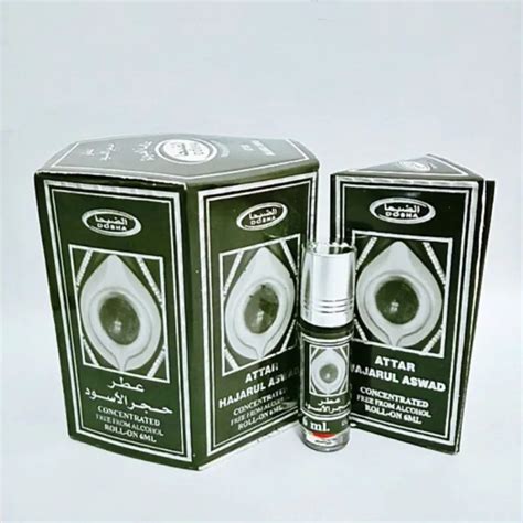 Dobha Perbox Hajar Aswad Hitam Isi 6pcs Minyak Wangi Dobha 6ml