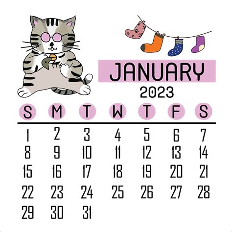 Calender 2023 Coloring Page 16770196 Vector Art At Vecteezy