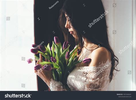 Boudoir Photography Beautiful Brunette Girl Long Stock Photo Edit Now