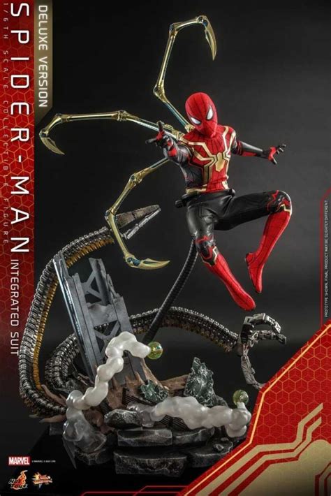 Promo Hot Toys MMS Spider Man Integrated Suit Deluxe Hottoy Spiderman Diskon Di Seller