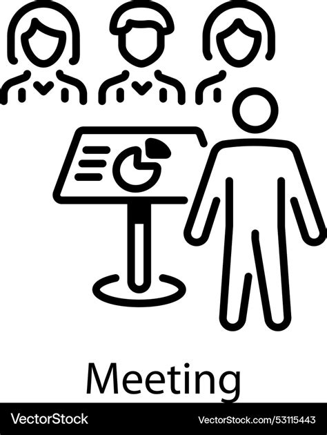 Meeting Royalty Free Vector Image - VectorStock