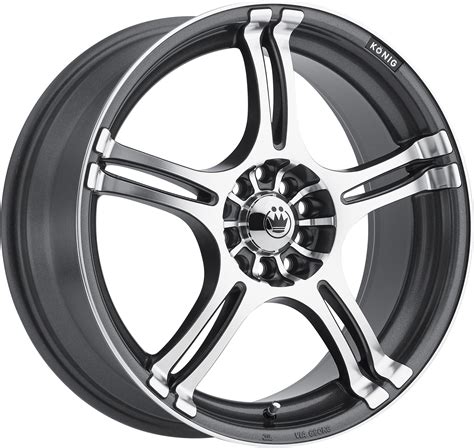 Konig Rewind Graphite Wheel With Machined Lip 15x74x114