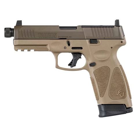 Taurus G3 Toro Tactical 9mm Fde Optic Cut No Safety 45 Threaded Barrel 17 Rounds 1 G3p941 Tac