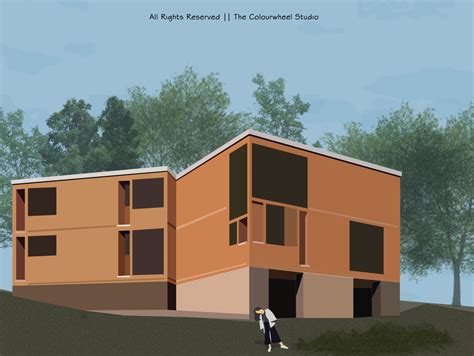 Fisher House Louis Kahn By The Colourwheel Studio On Dribbble